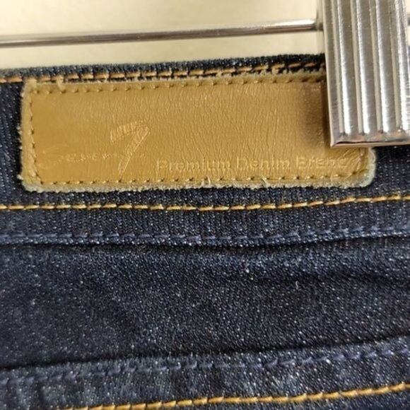 Seven7 Women's Classic Flare Jeans Dark size 31 Dark Blue New - Picture 6 of 6